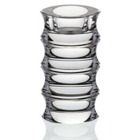 Teelichthalter Kerzenhalter Leuchter Oval Transparent Bleikristallglas 14Cm
