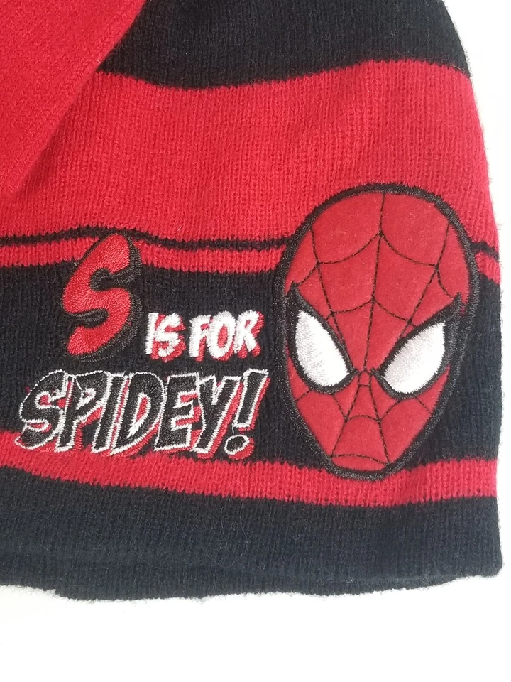 Juego de gorro y guantes Marvel Ultimate Spider-Man para niños pequeños nuevos con etiquetas Foto 3 de 4