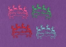 MERRY CHRISTMAS die cuts scrapbook cards