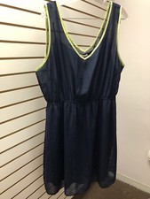 mai tai 2X Navy /Lime Sleeveless Dress  PO #1787