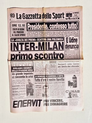 La Gazzetta Dello Sport - 30 Luglio 1986 - Mauro Numa, Inter-Milan, Udinese, Ferrari - Édition Originale