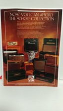 AMPEG GUITAR AMPLIFIERS  PRINT AD 11 X 8.5   t1