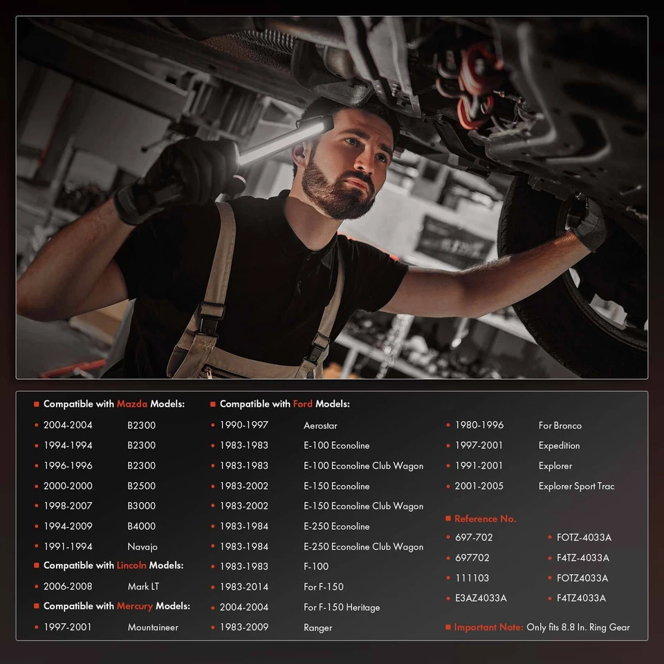 Крышка заднего дифференциала для Ford Aerostar F-150 Lincoln Mark Mazda Mercury 08-14 - Изображение 2 из 4