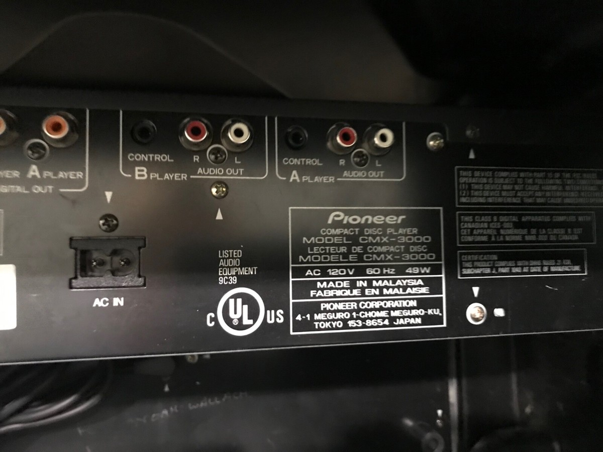 pioneer cmx-3000 professional dual dj twin cd player rack pioneer cmx-3000 professional dual dj twin cd player rack