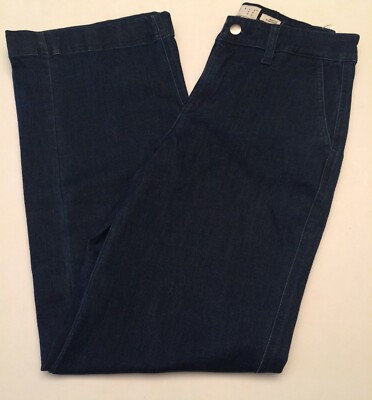 A New Lady Trousers Flat 4R New With Tag Dark Blue Pants Womens