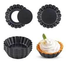4 Pack 3 Inch Mini Tart Pan Set with Removable Bottom Mini Pie Pans