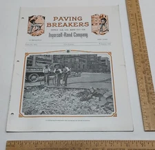 1927 BOOKLET - PAVING BREAKERS - CA-35 & CC-35 - Ingersoll-Rand -listing #7258