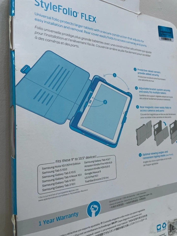 Speck StyleFolio Flex Universal Folio for 9"-10.5" Tablets for Samsung iPad - Image 4 of 4