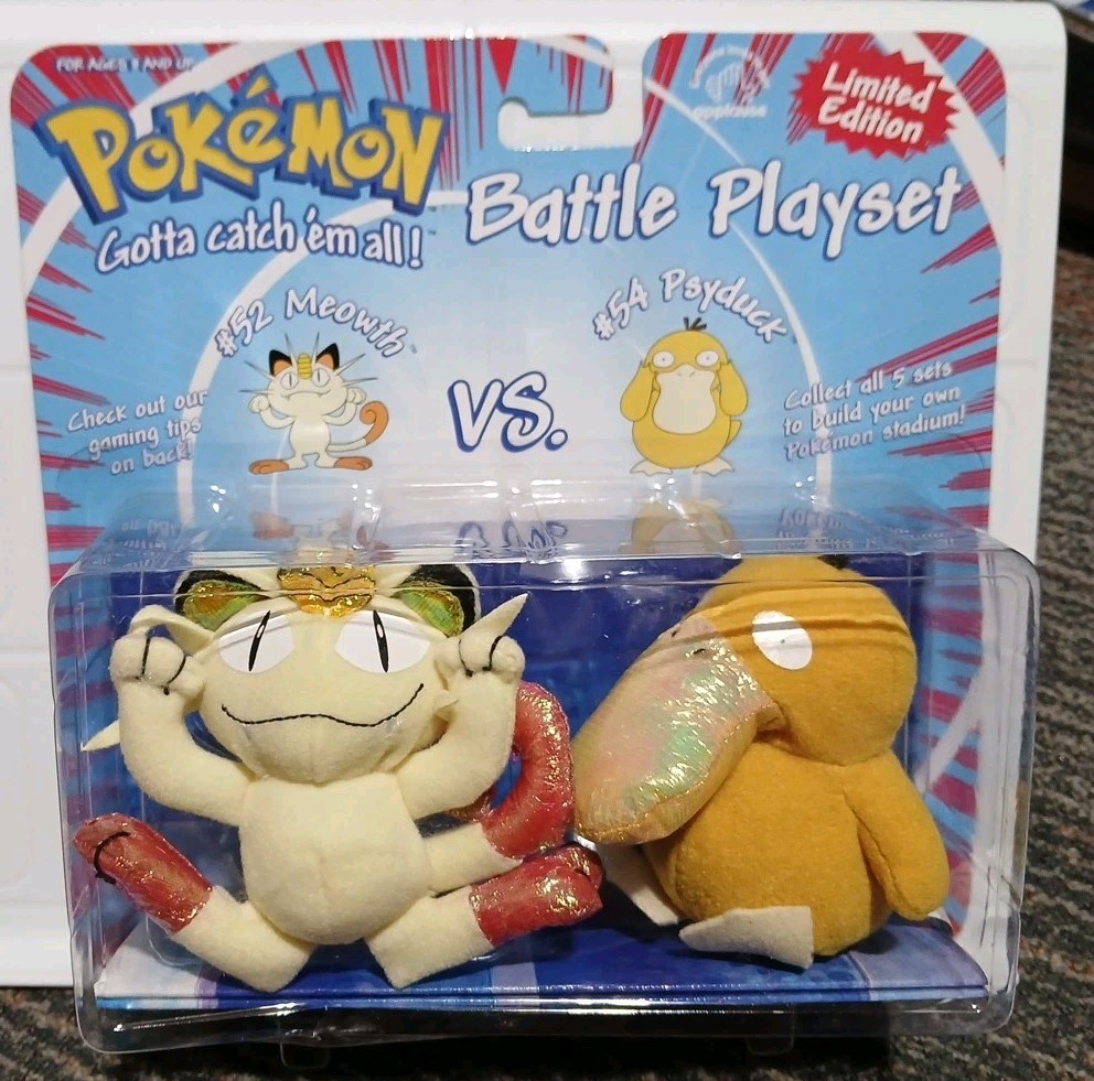 POKÉMON BATTLE PLAYSET #52 MEOWTH VS #54 PSYDUCK LTD EDITION 1999