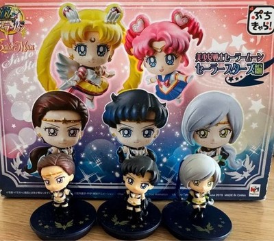 3 Figurines Sailor Moon - Sailor Starlights - Mini Chara - Bandai - Occasion