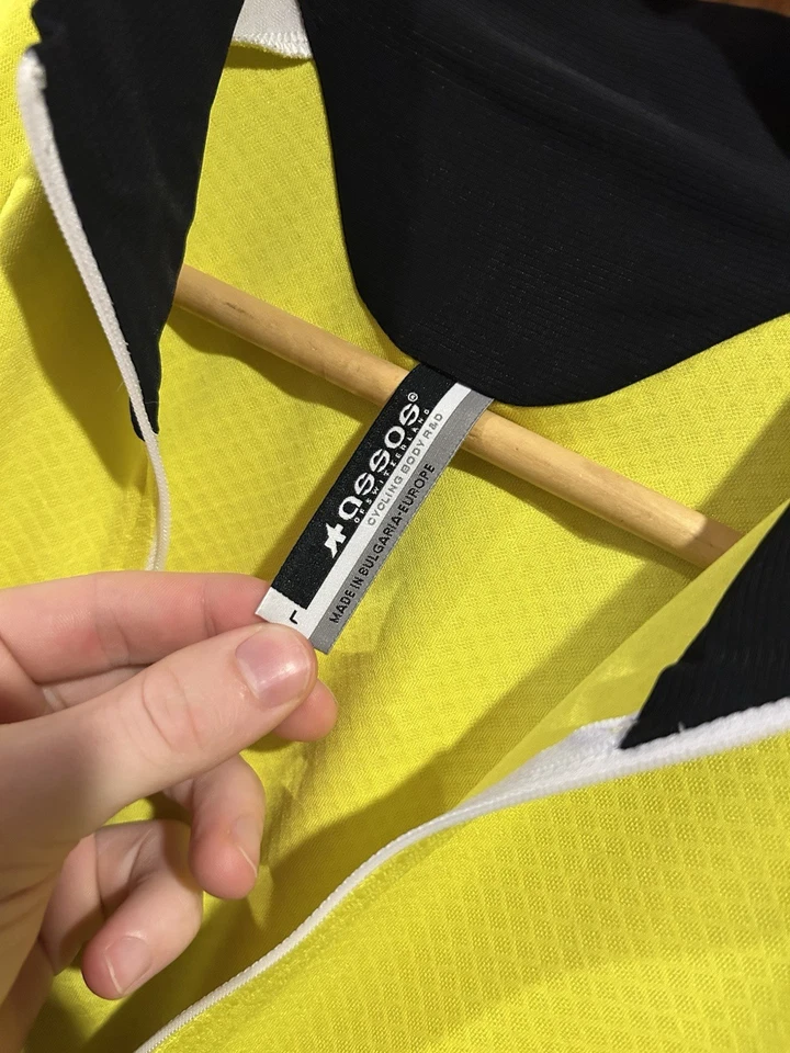 Camiseta de ciclismo para hombre Assos, S5 Uno camisa manga corta talla L amarilla Foto 4 de 4