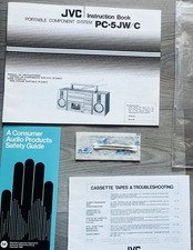 VTG Ghettoblaster Boombox JVC PC-5 "The Quintet" PC-5JW Owners Manual Bundle Set