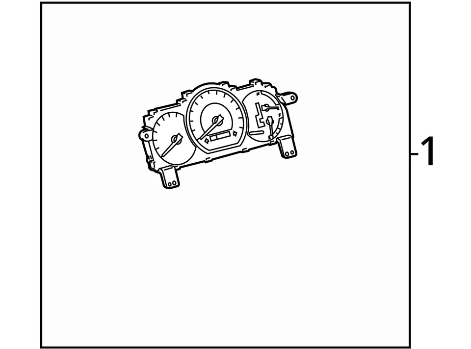 Grupo de velocímetro solo MPH 4 cilindros se adapta a 12-15 TACOMA 1842200 Foto 4 de 4