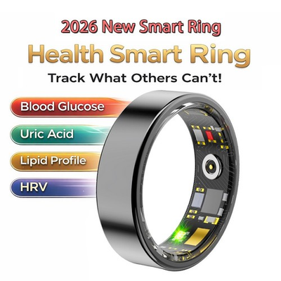 #ad Smart Ring Blood Glucose Uric Acid Lipids HRV Sleep Fitnes Tracker for Women Men $29.80