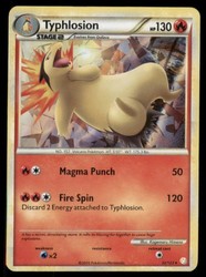 Typhlosion 32/123 HeartGold & SoulSilver Cracked Ice Holo Deck Exclusives