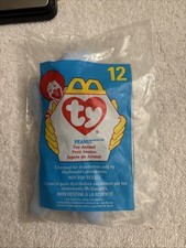McDonald  s Teenie Beanie Baby Peanut The Elephant TY 12 Light Baby Blue