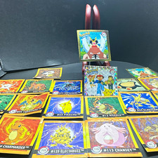 Artbox 1999 Pok mon Sticker Card Lot 21 Pikachu Charizard Ash Charmander Damaged
