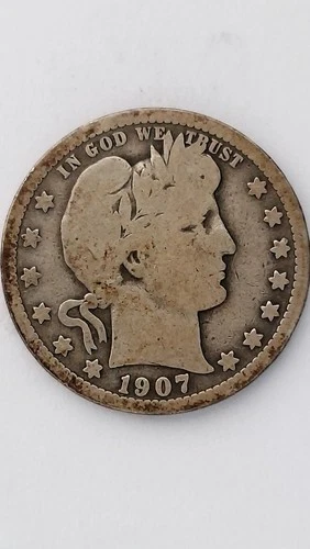 1907-P United States, Barber Head Quarter
