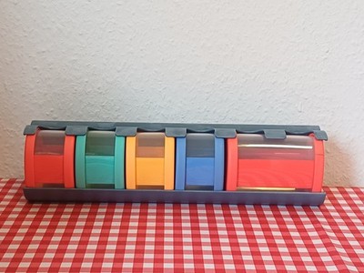 Tupperware  * Orient Express * 1 x 275 ml + 4 x 125 ml + Wandhalterung