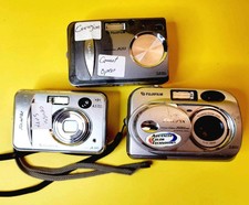 LOT 3x DIGITAL CAMERA CAMERAS FUJIFILM FINEPIX 2600 ZOOM A203 A345 AUTOFOCUS