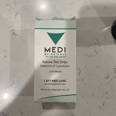 Medi Weight Loss Ketone Test Strips Detection of 1 Parameter 50 Strips New
