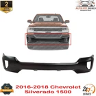 Front Bumper Steel With Fog Light Holes For 2016-2018 Chevrolet Silverado 1500