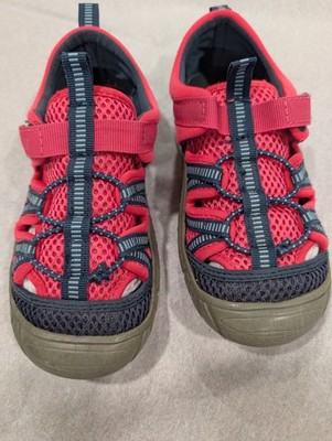 Girls sneaker child sz 12 hot pink/navy trim pre-owned wear $6.50 Free shipping