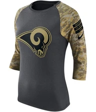 Nike Womens Salute To Service Graphic T-Shirt, Grey, Medium