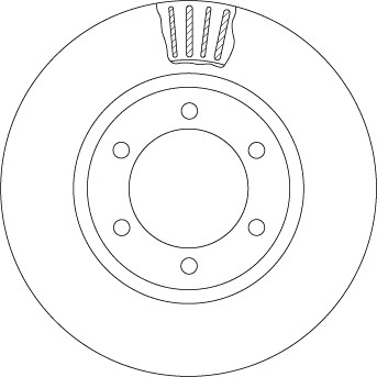 Disque de frein TRW DF4494 ventilé noir peint de haute précision