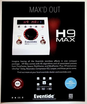 Eventide H9 Max Harmonizer Guitar Effects Processor Music Gear Ad 2014