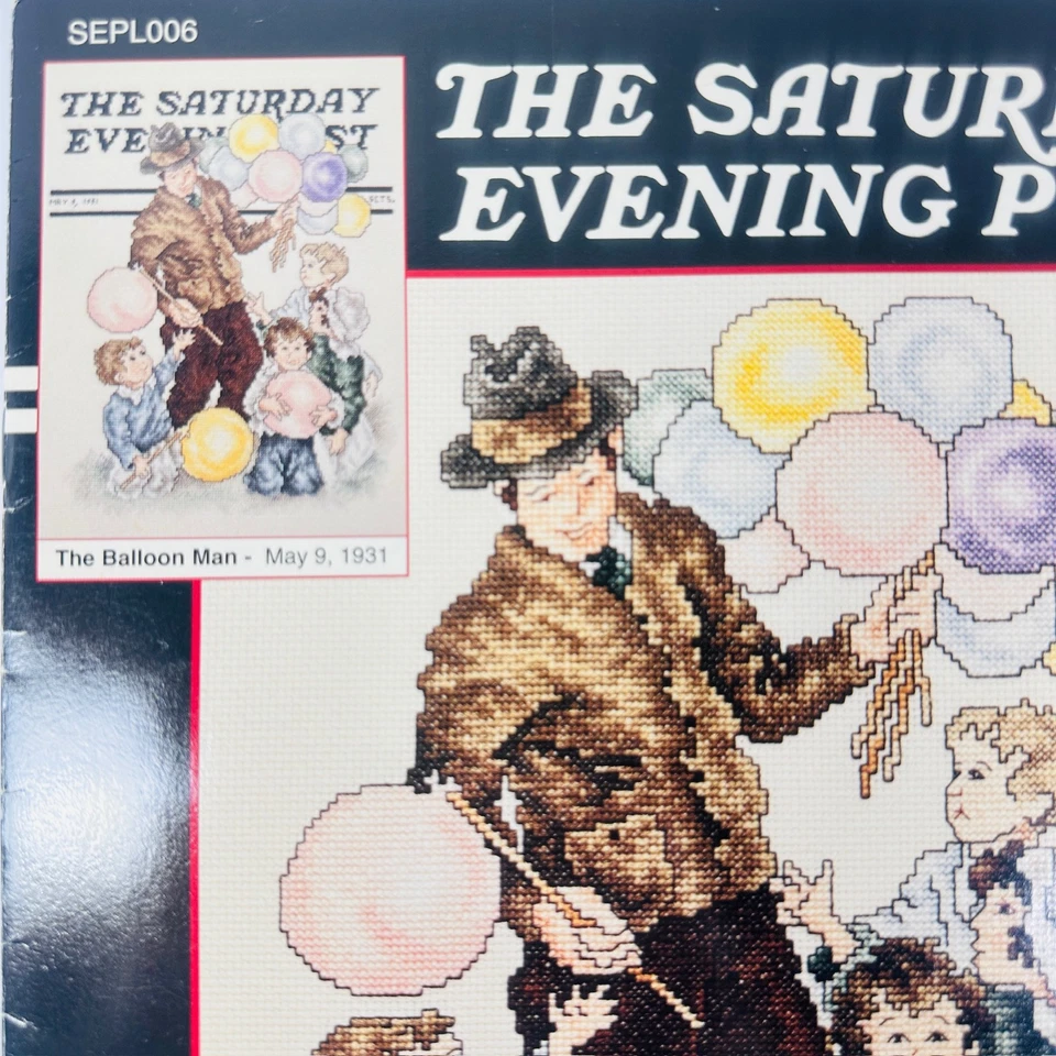 Saturday Evening Post The Balloon Man Cross Stitch Pattern Stoney Creek SEPL006 - Image 2 of 4