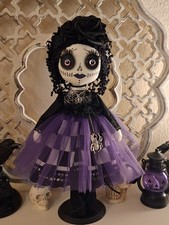 Monster Doll Gothic OOAK Puppe Creepy Doll Stoffpuppe Spooky Spinne