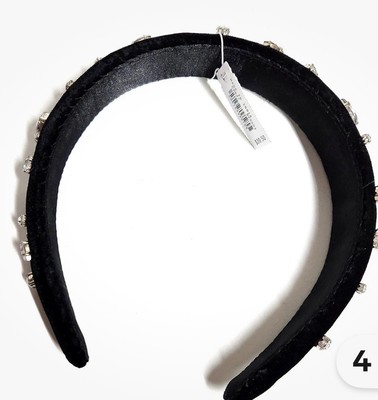Crystal velvet headband new Amazon.com : HSWE Crystal Velvet Headband Cross Knotted  main image 2