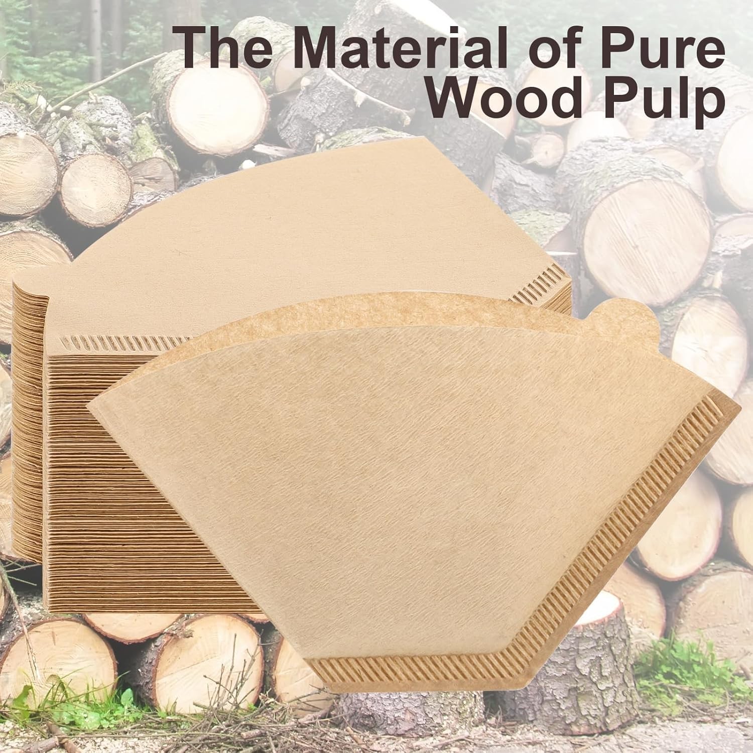 200 Count Coffee Filter #2, 2 Filters Cone Unbleached Disposable... 