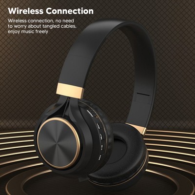 Wireless Headset BT 5.0 Deep Bass Stereo Sound 200mAh Wireless BT Headphones Hot