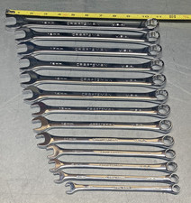 Craftsman Professional 13pc Metric Long Combination Wrench Set Usa 7mm-19mm