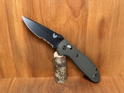 Rare BENCHMADE 556 Mini Griptilian BKOD 154CM Drop Point Combo USA EXCELLENT!