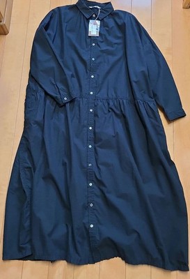 Ichi Antiquites Black Shirt Dress Long Sleeve With Tag