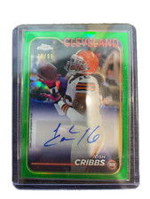 Josh Cribbs – Topps Chrome Green Refractor Autograph /99