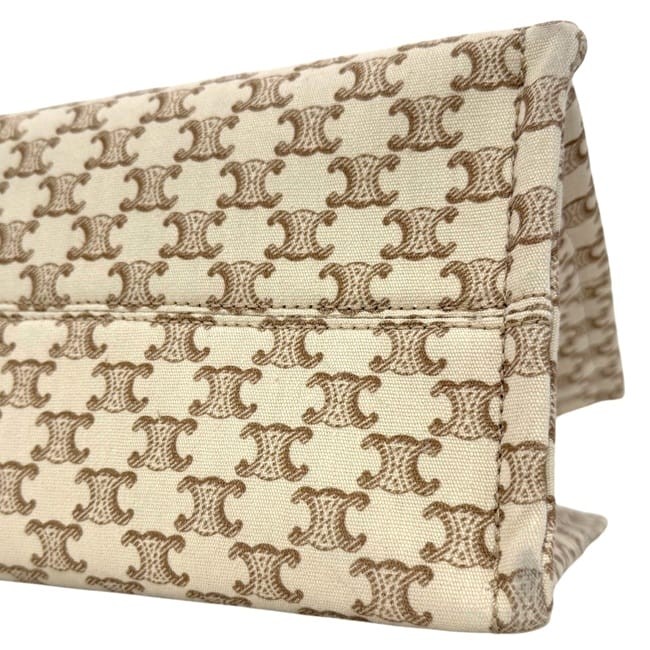 Celine Large Cabas Thais Tote Bag, Beige/Brown Triomphe, 196762EZ6.01BC, image 5
