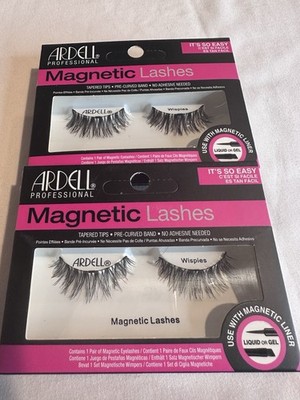 Ardell Magnetic Eyelashes Wispies Black Reusable Natural Effect False Lashes