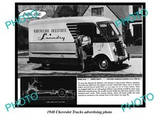 1948 Chevrolet Truck Advertisment Dubl-duti Large Historic Old Photo
