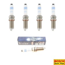New Set of 4 BOSCH EVO Spark Plug F5NII33R2 for Audi/ Volkswagen L4