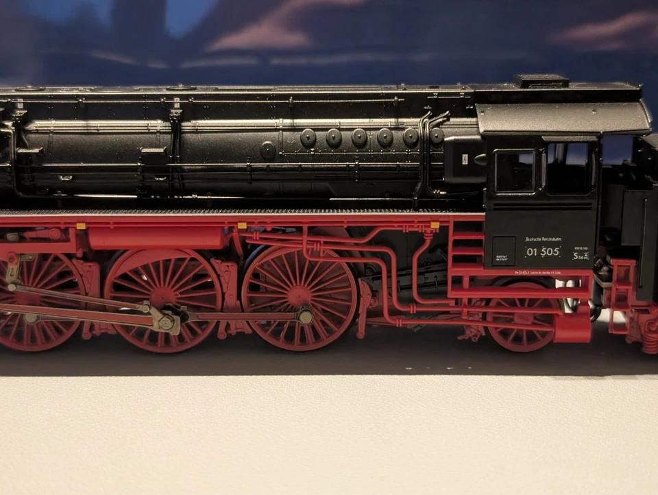 Roco 63262 H0 DR 01 505 "Leipzig Messe" DC analog Epoche III - "sehr gut", OVP - Bild 4 von 4