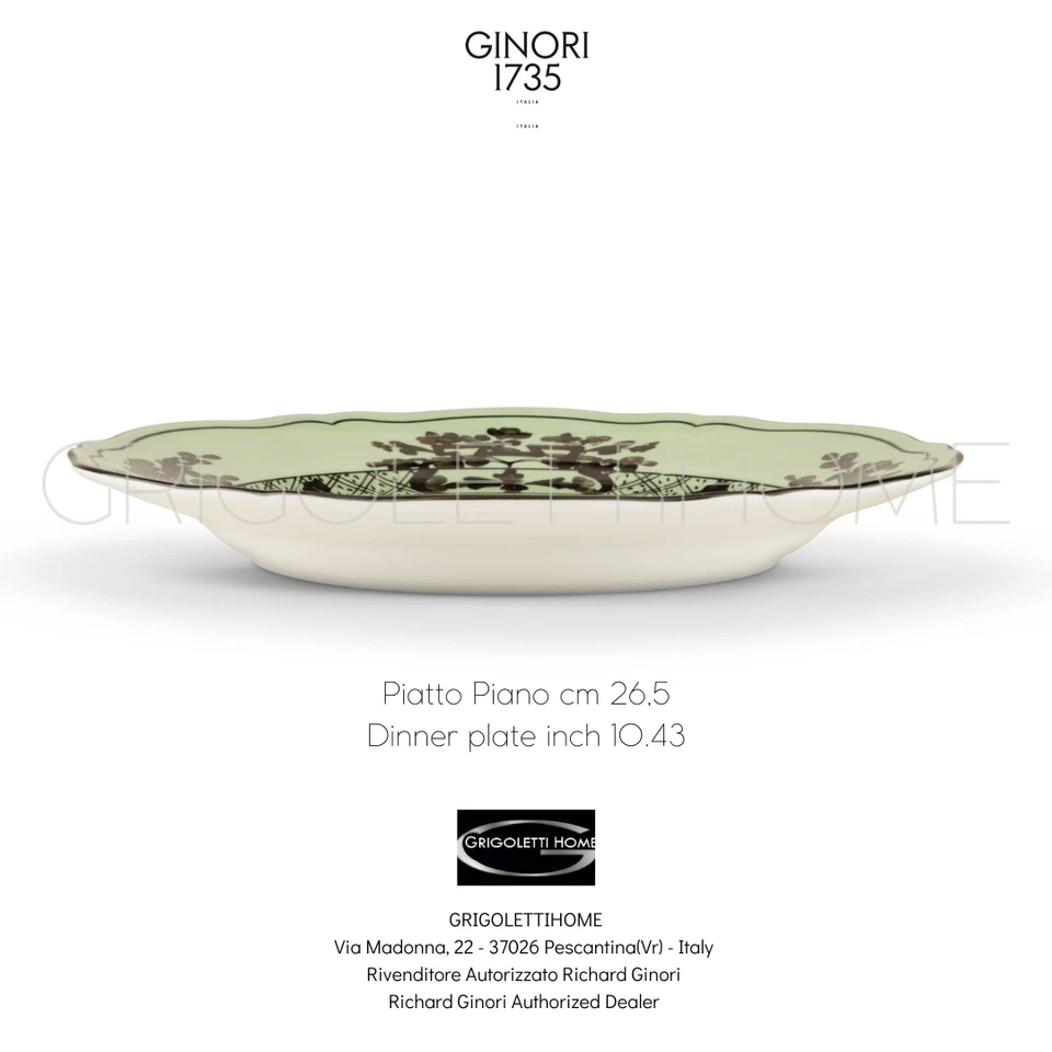 Richard Ginori Oriente Italiano Bario - Set 6 Geschirr Teller CM 26,5 - Inch - Bild 2 von 4