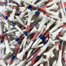 Pride Golf Tees Stars and Stripes, 30 Count, 23/4 Inch for Distance 