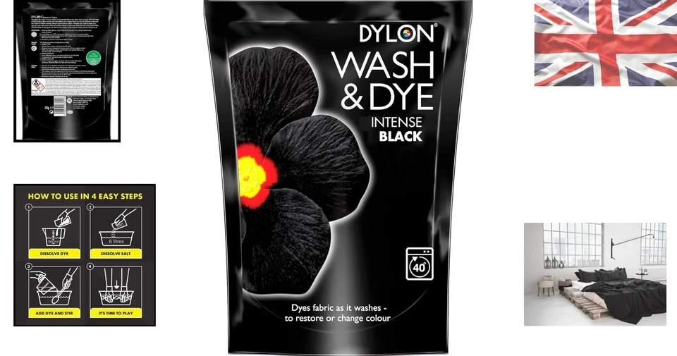 350g Black Machine Dye - Perfect for Vibrant Fabric Transformations - Image 2 of 4