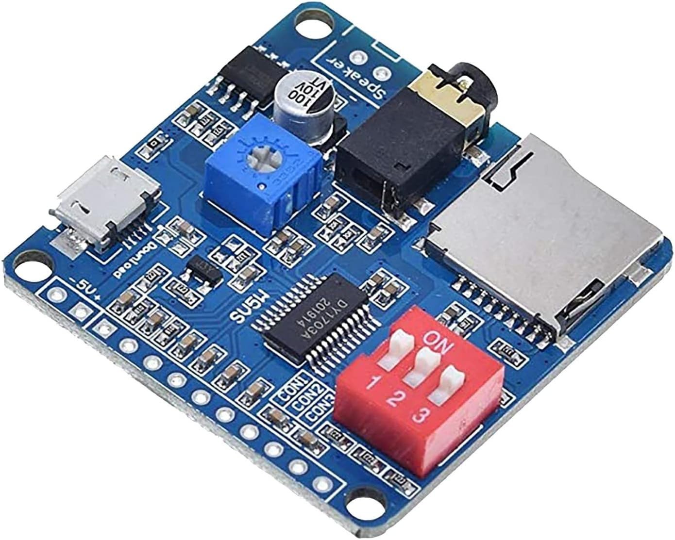 DY-SV5W Voice Playback MP3 Music Player Amplifier Module 5W SD/TF Card UART I/O