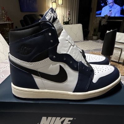 Nike Air Jordan 1 Retro High OG High Top Navy/White Kids 5.5Y DZ5485-401
