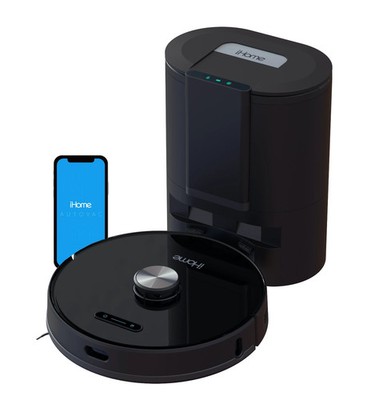 iHome AutoVac Nova Self Empty Robot And Mop, App Control